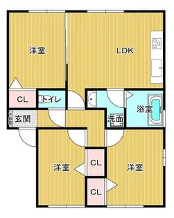 メゾン新町【102号室】の間取り