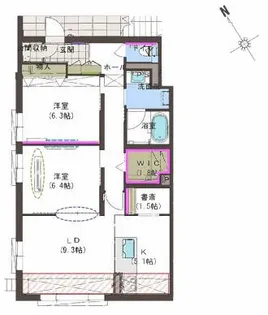 ケントスクエア八番館【2階】の間取り