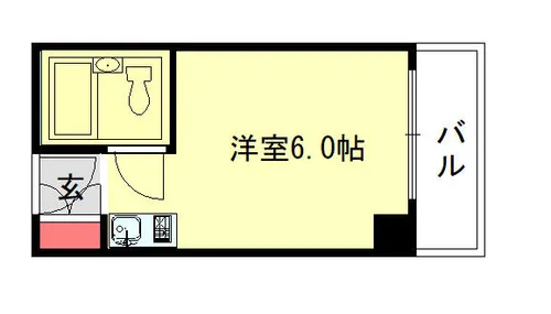 カサベラ神戸【1101号室】の間取り