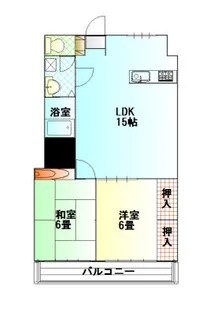 ライフピア原【402号室】の間取り