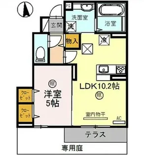 ハインベルグささやまⅡ番館【1階】の間取り
