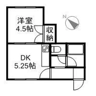 エスポワール東札幌【0201号室】の間取り