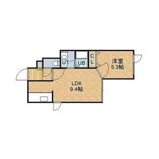 garnet白石(ガーネット)【105号室】の間取り