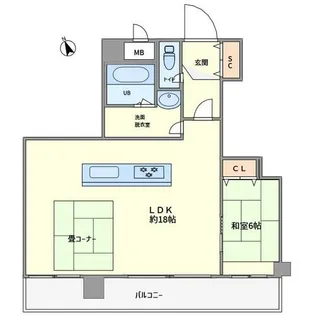 グランシャトー西明石【4階】の間取り
