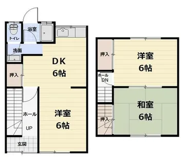 里中荘【5号室】の間取り