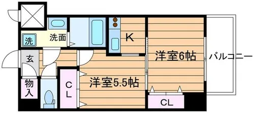 センターポイント吉志部【5階】の間取り