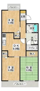 ベルコリーヌ【1階】の間取り
