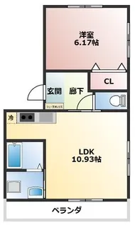 THEWILL【301号室】の間取り