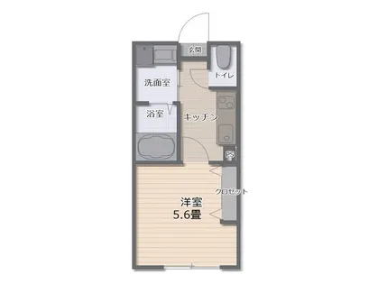 シャルールくちど【201号室】の間取り