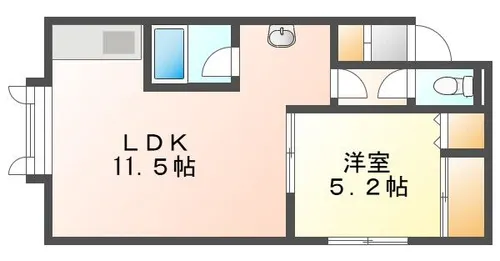 ヴレッチ一番丘【1階】の間取り