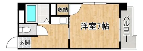 パルム雑餉【201号室】の間取り