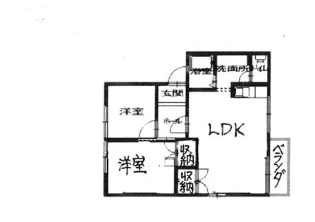 ディアスかもと【202号室】の間取り