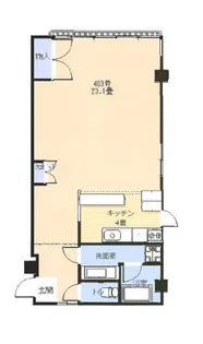 クリームハウス猪狩【403号室】の間取り