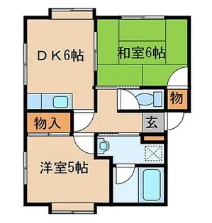 WIRA MISHA【B-1号室】の間取り