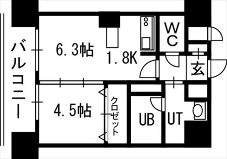 クレジデンス札幌・南4条【903号室】の間取り
