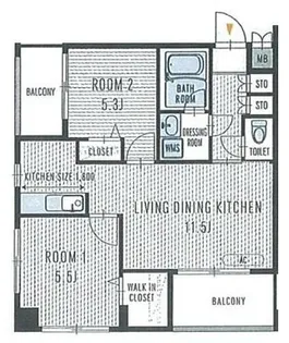 First Pit【102号室】の間取り