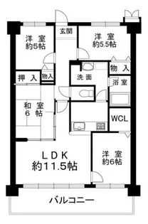 エステ・スクエアベルビュー橋本西【11階】の間取り