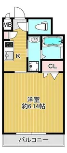 パークヒルズ天保山Moe【4階】の間取り