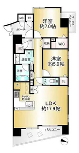 レジュールザ・元町駅前【12階】の間取り