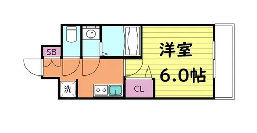 プレサンスOSAKA東中本エシデル【5階】の間取り