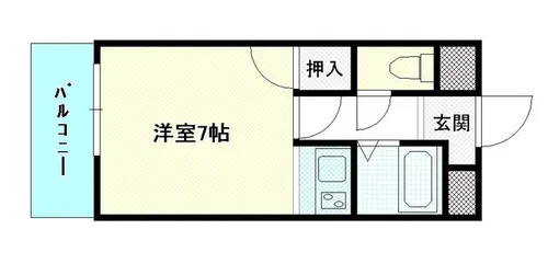 第3三共ビル壱番館【702号室】の間取り