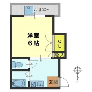 メゾン関目【403号室】の間取り