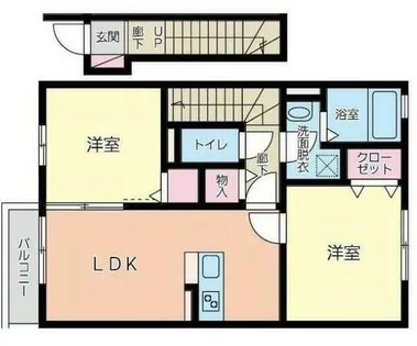 クロスロード【2階】の間取り