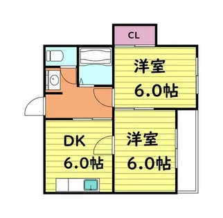 レジデンス朝日【8階】の間取り