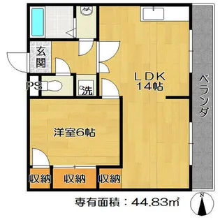 リーベンハイム【102号室】の間取り