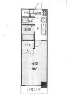 パルティール原駅前【9階】の間取り