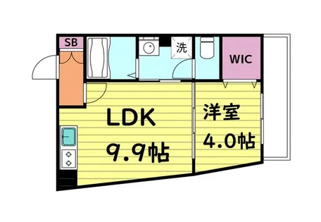アルカンシェルコート緑橋【1階】の間取り