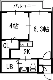VILLAGE北大通壱番館【1006号室】の間取り