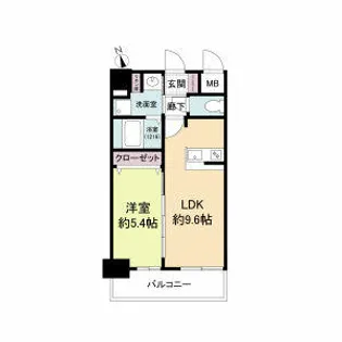 ディームス江坂【4階】の間取り