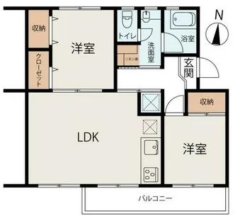 浅香山住宅11号棟2階【2階】の間取り