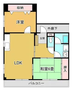 丸康ビル【3階】の間取り