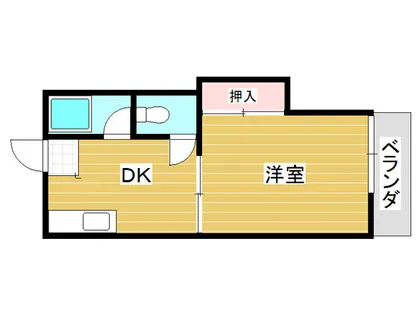 シティベール西日本【206号室】の間取り