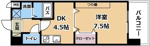 ヴェルジュ南草津Ⅱ【3階】の間取り