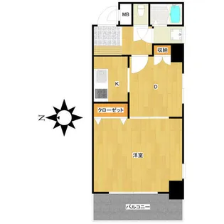 レインボー第二瓦町【901号室】の間取り