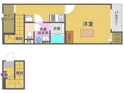 レオネクストクレールレジェンド【203号室】の間取り