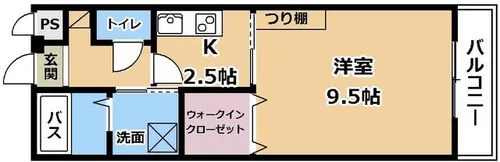 Rainbow City REC Ⅱ【5階】の間取り