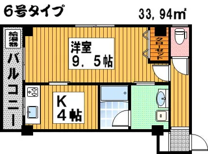 アルファKⅡ【2階】の間取り