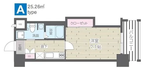 HF四条河原町レジデンス【0504号室】の間取り