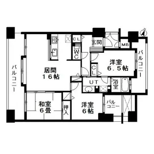 ダイアパレス植物園通【1103号室】の間取り