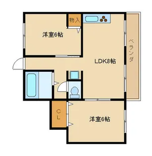 サンライフ30【107号室】の間取り