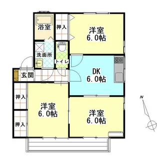 きららハイツ【2階】の間取り
