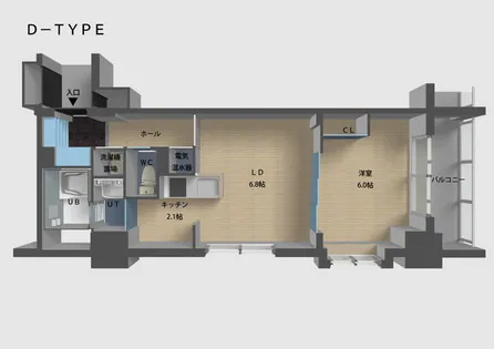 ラ・トゥールにれの木通り【502号室】の間取り