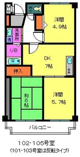 ルナ・コ-ト【1階】の間取り