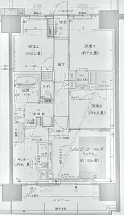 ヴェリテ金剛ルネクロスサイト【5階】の間取り
