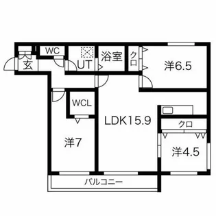 ZABO HILLS HONCHO CITY【3階】の間取り