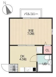 モンテ老松【2階】の間取り